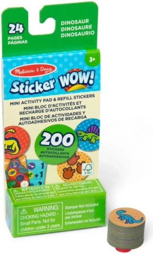 Recambios de pegatinas DINOSAURS para MELISSA & DOUG Sticker WOW!