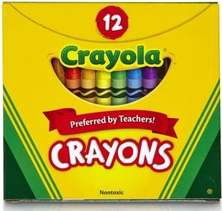 Crayola ceras seguras con colores brillantes - 12 unidades