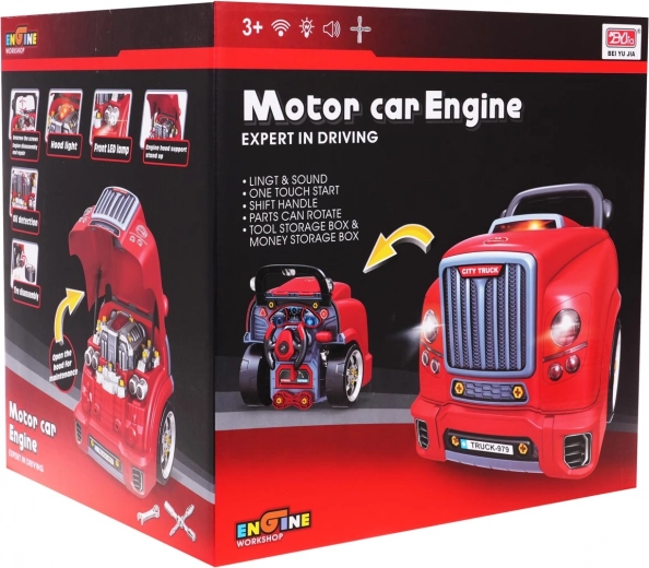 Kit de taller interactivo para pequeños mecánicos – Rojo