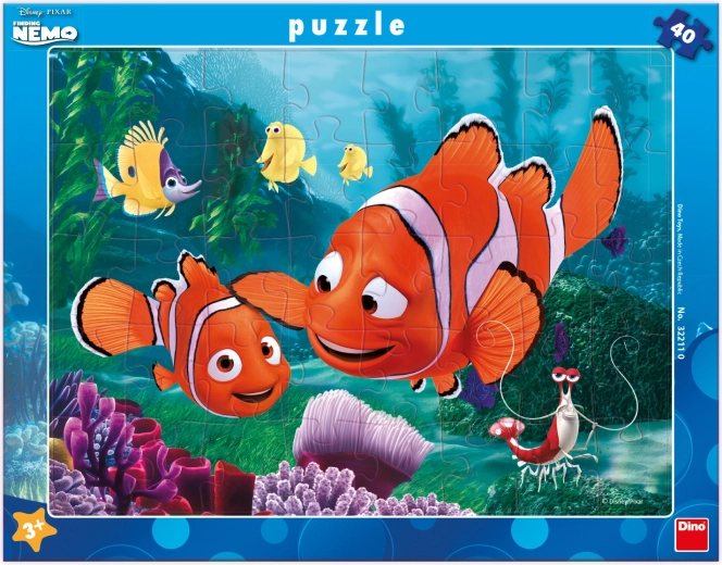 Puzzle Dino Nemo a salvo, 40 piezas