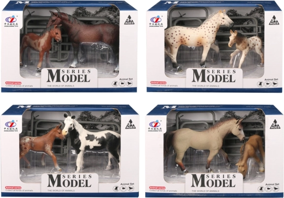 Set de figuras de caballo y potro – mundo de los animales