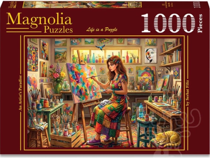 Puzzle Magnolia «Paraíso de artistas» 1000 piezas
