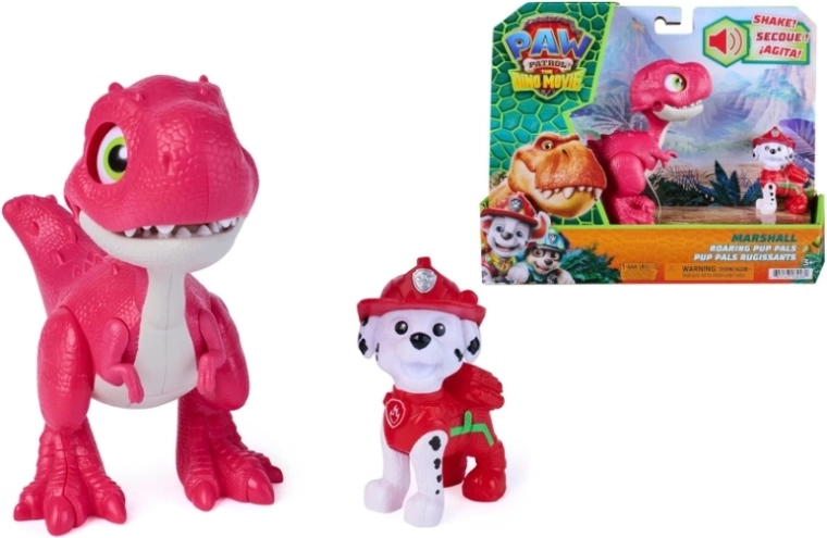 Figura Spin Master PAW Patrol: Marshall con accesorio de dinosaurio