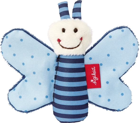 Sigikid primer peluche de apego mariposa azul con sonido crujiente