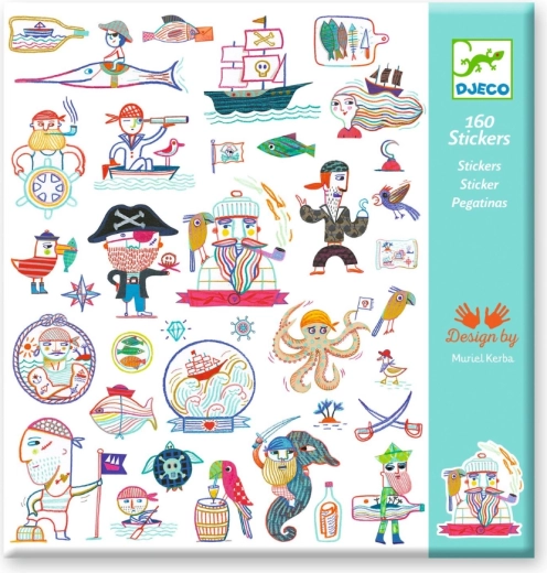 Pegatinas piratas DJECO