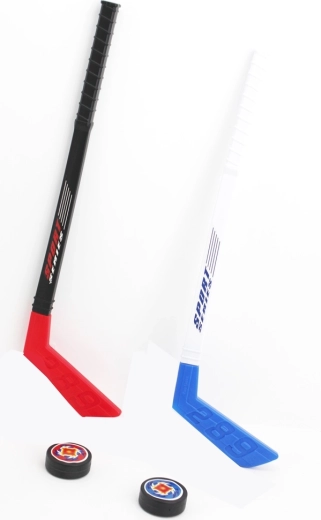 Set de palos de hockey con disco para niños, 2 uds