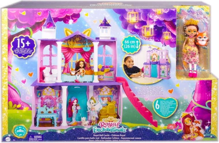 Enchantimals palacio real – set de juego con muñeca y zorra
