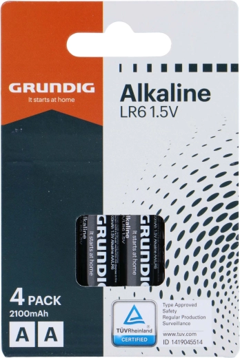 Pilas alcalinas AA GRUNDIG 2100 mAh, 4 uds