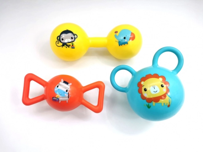 Fisher-Price set de pelotas de colores con agarres para bebés