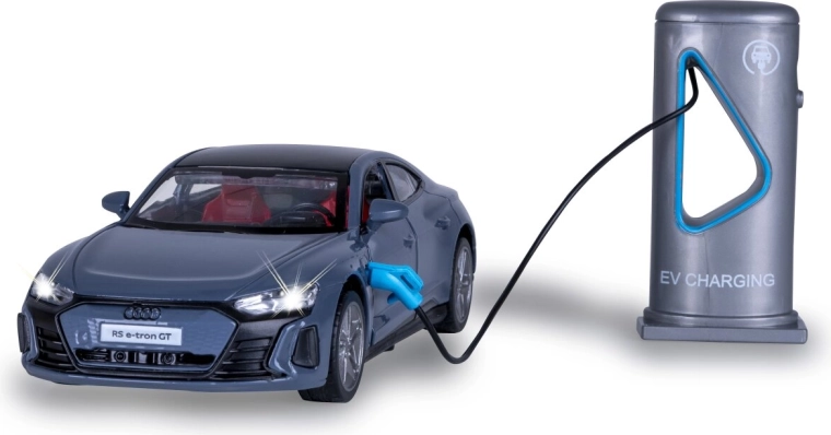 Modelo metálico JAMARA Audi RS e-tron GT 1:36 con sonido, luces y estación de carga