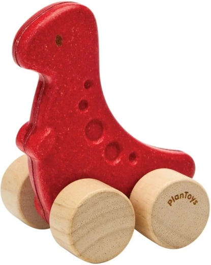 PlanToys cochecito de madera dinosaurio dino rex - 1 unidad