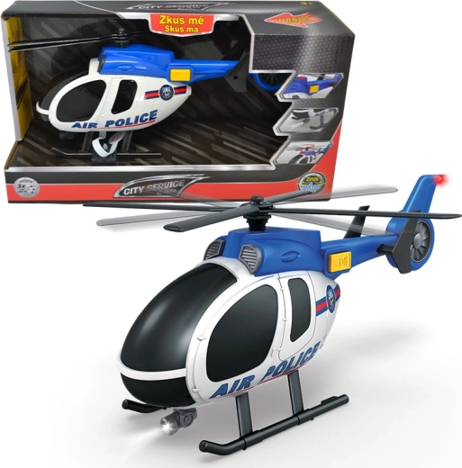 Helicóptero policial 1:14 con luces y sonidos