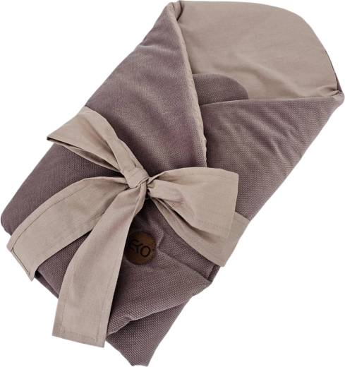 Arrullo de algodón EKO Velvet ECO con inserto de coco extraíble y lazo dark pink 75 × 75 cm