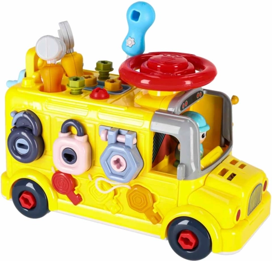 Autobús rodante lleno de actividades