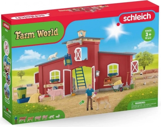 Gran granero Schleich con animales y accesorios Farm World