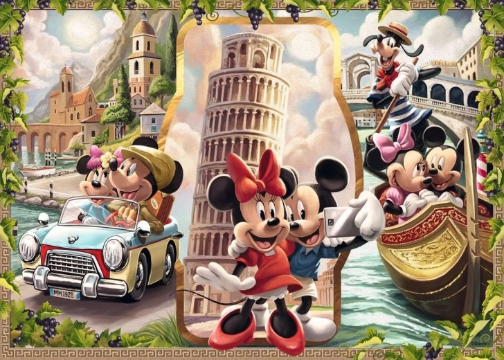 Puzle RAVENSBURGER Mickey y Minnie de vacaciones 1000 piezas