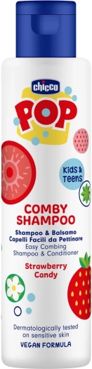 Chicco POP champú y acondicionador 2 en 1 fresa 250 ml