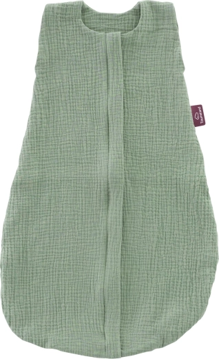 Saco de dormir de verano Träumeland Liebmich de muselina verde salvia 80