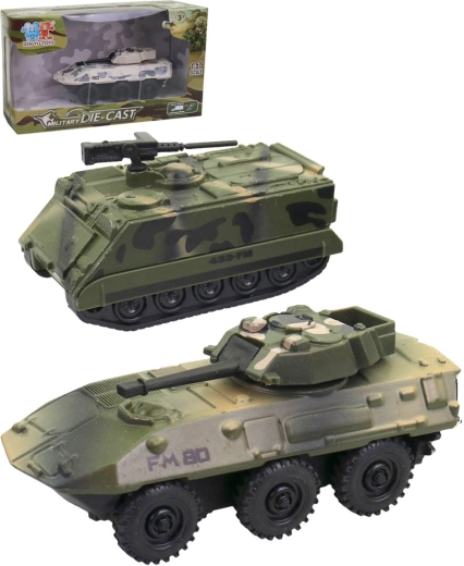 Tanque metálico con retroceso a escala 1:55 - 1 pieza