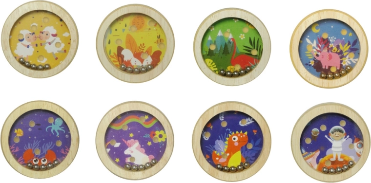 Juego de canicas de madera