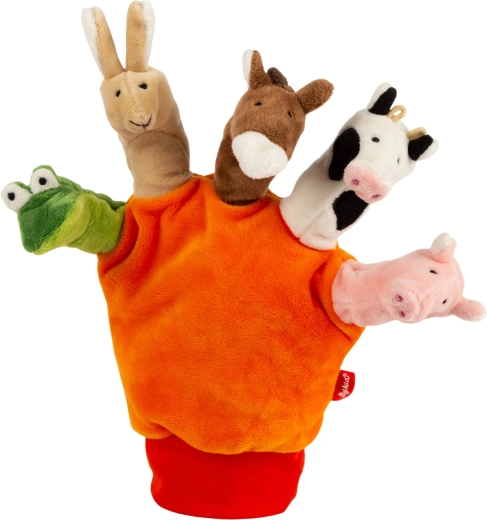 Guante de peluche sigikid con marionetas de animales