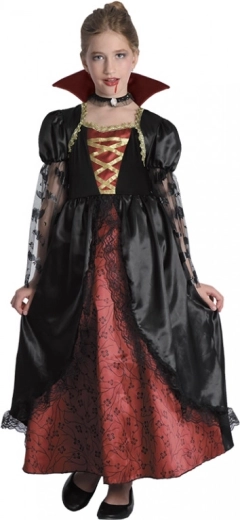 Disfraz infantil de vampira 130–140 cm