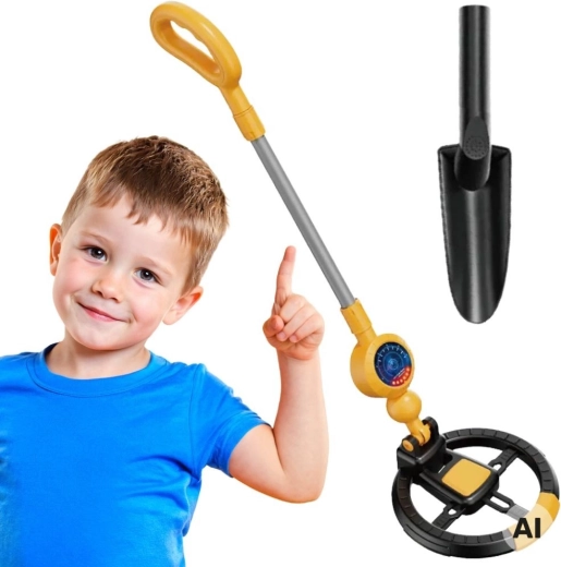 Detector de metales infantil Woopie con pala para tesoros