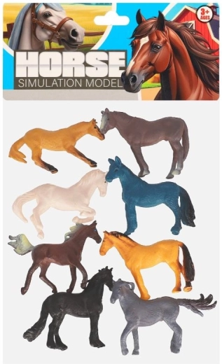 Set de figuras de caballos - 8 unidades
