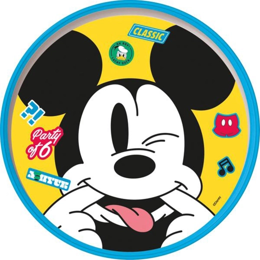 Plato de plástico MICKEY con base antideslizante 19,5 cm