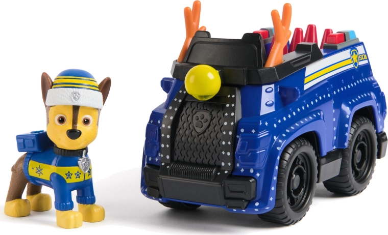 Coche policial festivo con figura de CHASE