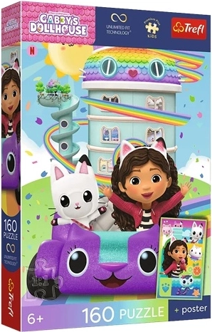Puzzle premium para niños La casa de muñecas de Gabby – Gabby preciosa 160 piezas