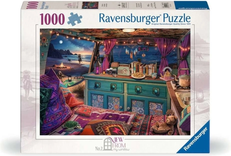 Puzzle Ravensburger View From My Window 2: furgoneta camper 1000 piezas
