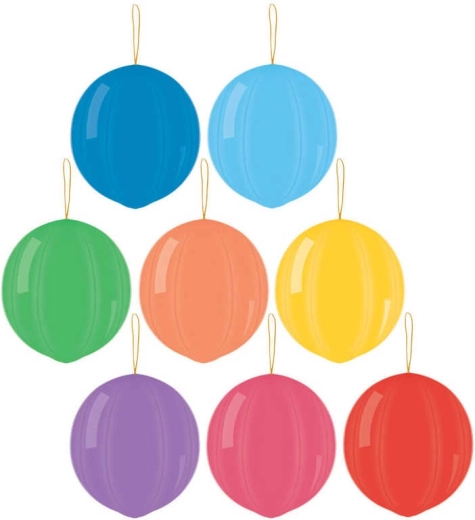 Gemar balón inflable punch ball pastel con goma elástica 45 cm - 1 pieza