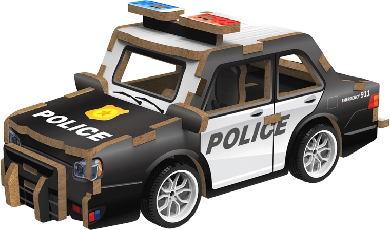 2Kids Toys rompecabezas 3D de madera coche de policía