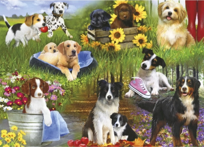 Puzle Armamos juntos: perros 24 piezas