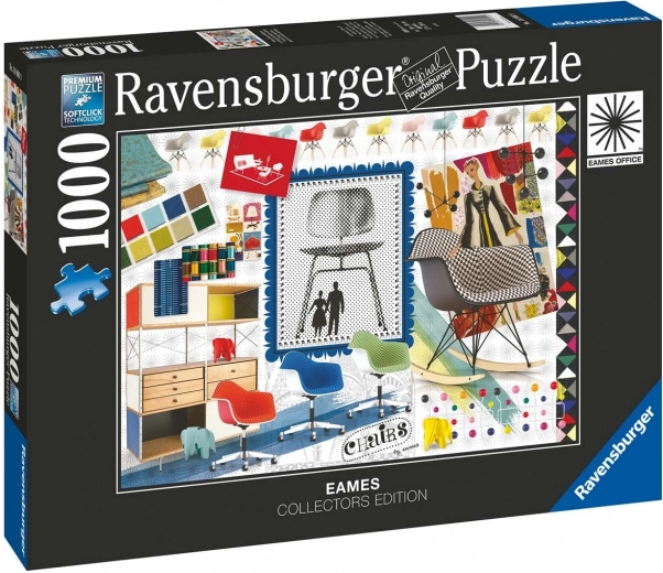 Puzzle Ravensburger Eames Design sillas clásicas 1000 piezas