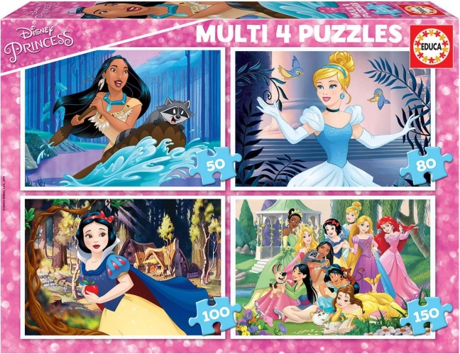 Educa puzzle Princesas Disney 4 en 1