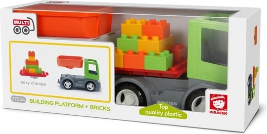 Muñeco Igráček MultiGO: set de construcción con base y bloques
