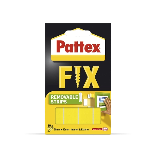 Pattex Super Fix tiras adhesivas de doble cara 2 kg, 10 uds (4 × 2 cm)