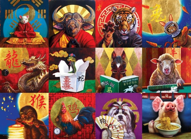 Puzzle calendario chino de 1000 piezas