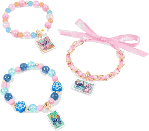Crea hasta 12 pulseras con colgantes de Stitch