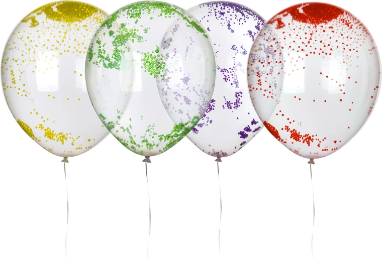 Globos de látex con bolitas 30 cm (10 uds) MY PARTY