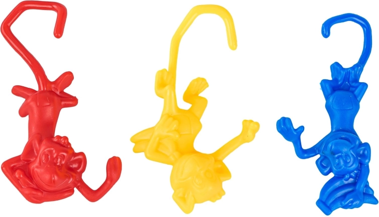 Monos de colores para colgar