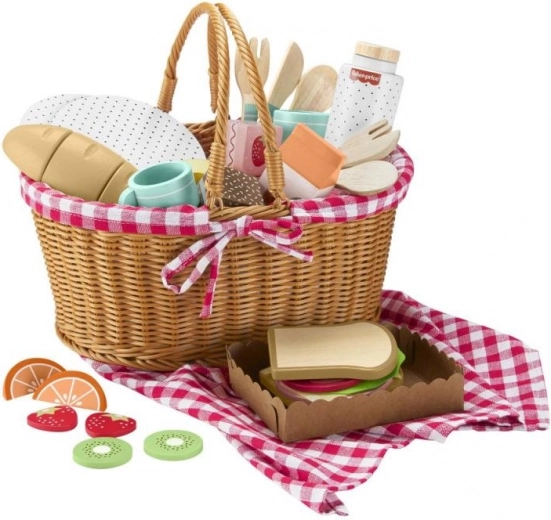 Cesta de picnic de madera FISHER-PRICE