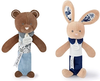 Sonajero con pitido osito 17 cm – DOUDOU