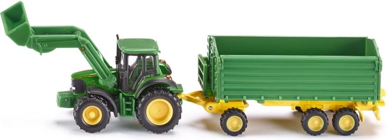 Siku Farmer tractor con remolque JOHN DEERE 1:87