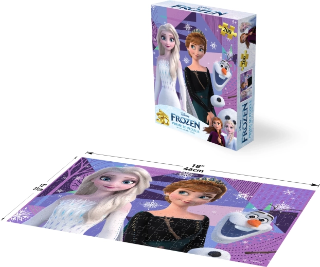 Puzle 3D Disney Frozen – Elsa y Anna, 200 piezas