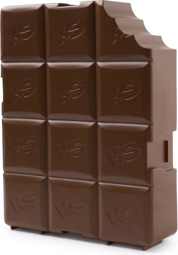 Caja práctica con estilo de chocolate