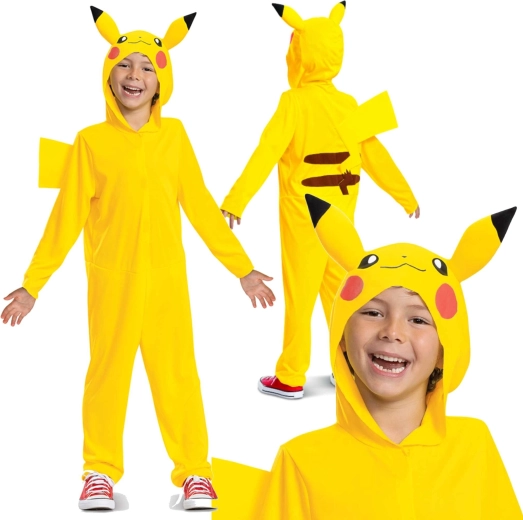 Disfraz infantil Pokémon Pikachu Kigurumi 127–136 cm (7–8 años)