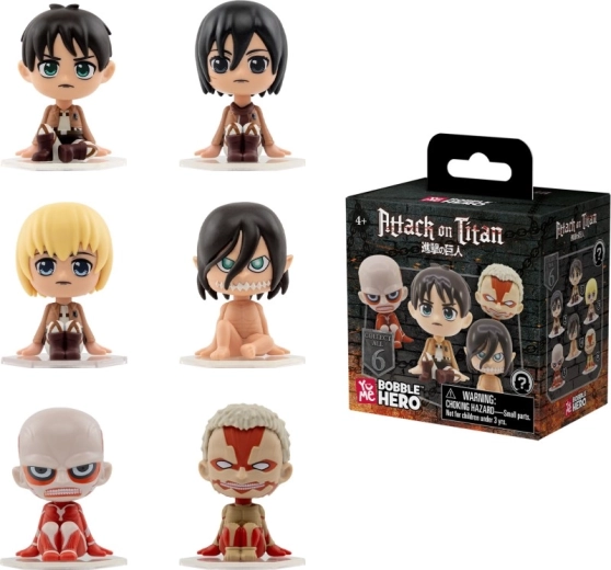 Figura coleccionable Attack on Titan Bobble Hero surtida - 1 unidad